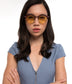 BUA Clubmaster Sunglasses | Color: White, Yellow - variant::nude