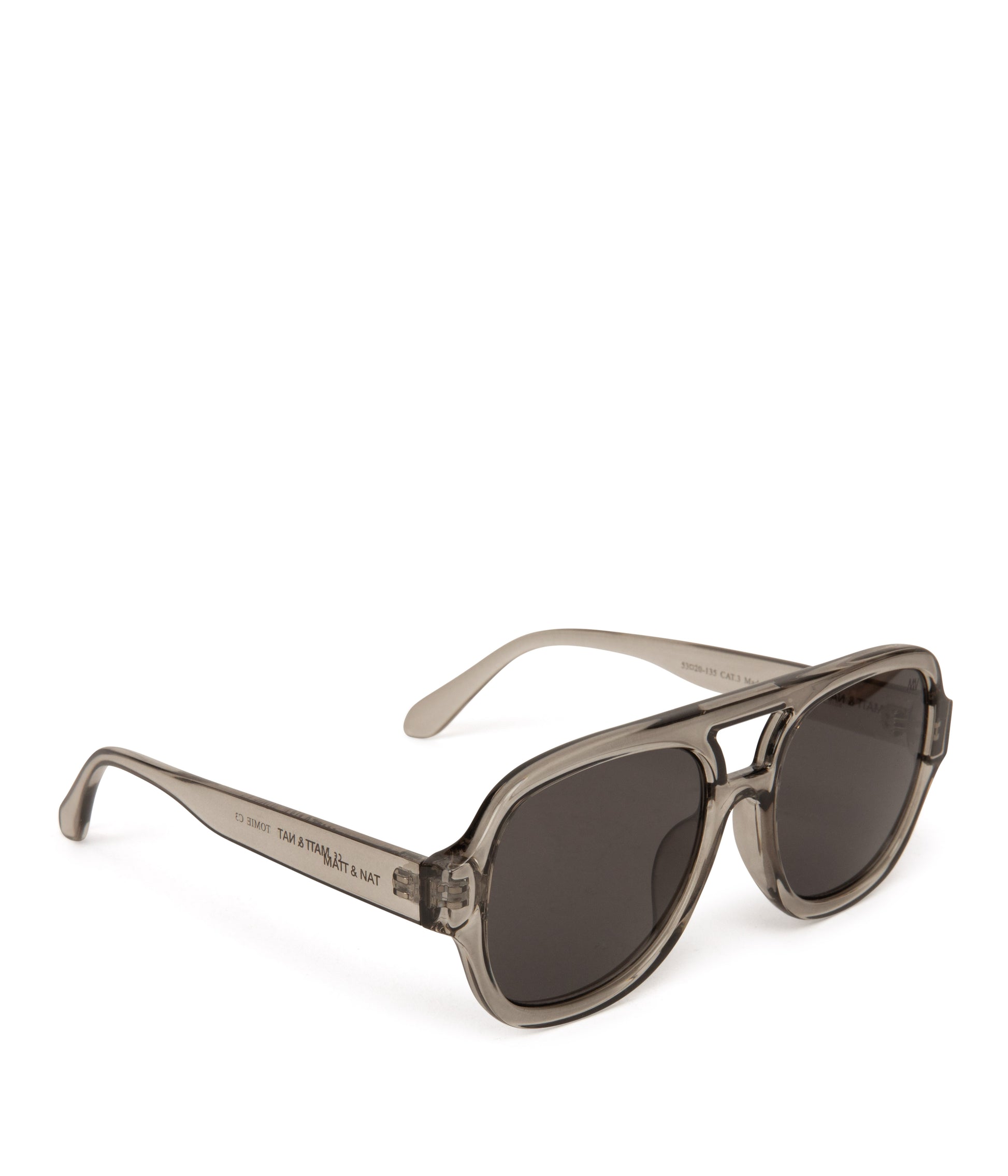 CHOI-2 Recycled Aviator Sunglasses | Color: Grey - variant::grey