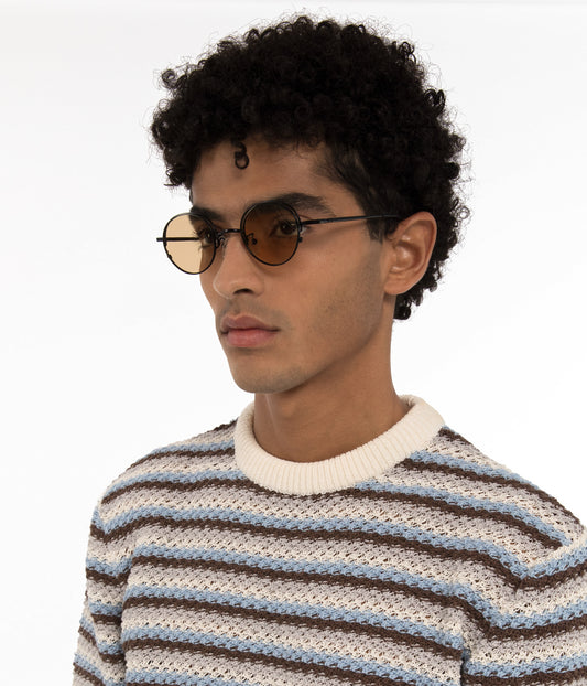 EDDON Small Round Sunglasses | Color: Purple - variant::mauve