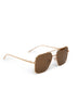 IZAN Aviator Sunglasses | Color: Gold, Brown - variant::gold