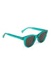 JAZI-2 Recycled Round Sunglasses | Color: Green, Grey - variant::teal