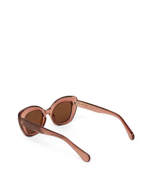 RAKEL-2 Recycled Cat-Eye Sunglasses | Color: Brown - variant::brown