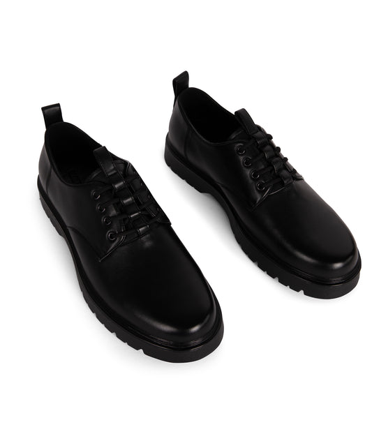 ENDO Men's Vegan Oxford Shoes| Color: Black - variant::black