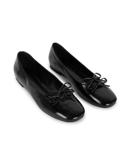 LESS Women's Vegan Flats | Color: Black - variant::black