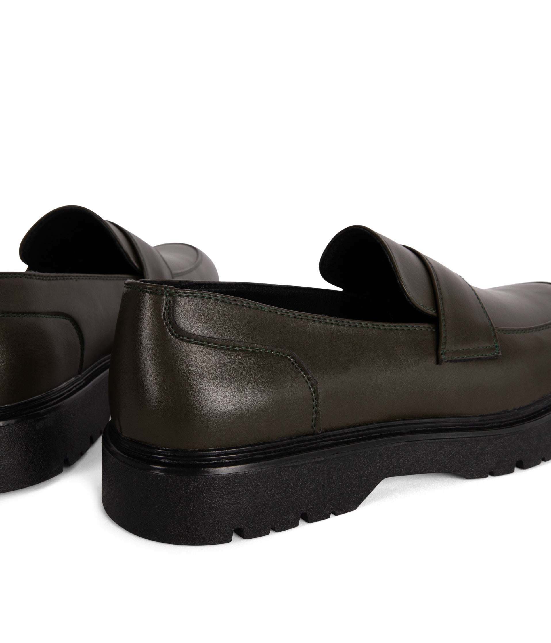 Matt & Nat Dark Brown Loafers Blake Triple Brown Suede Lug Bit Loafers main image 4
