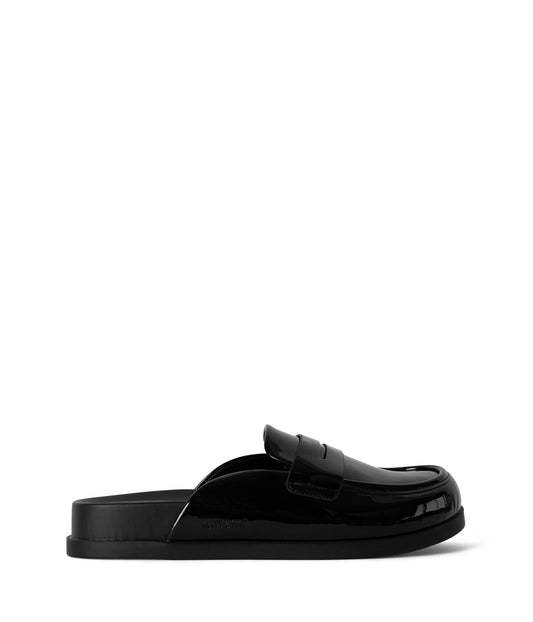 WEIL Women's Vegan Slip On Mules | Color: Black - variant::black