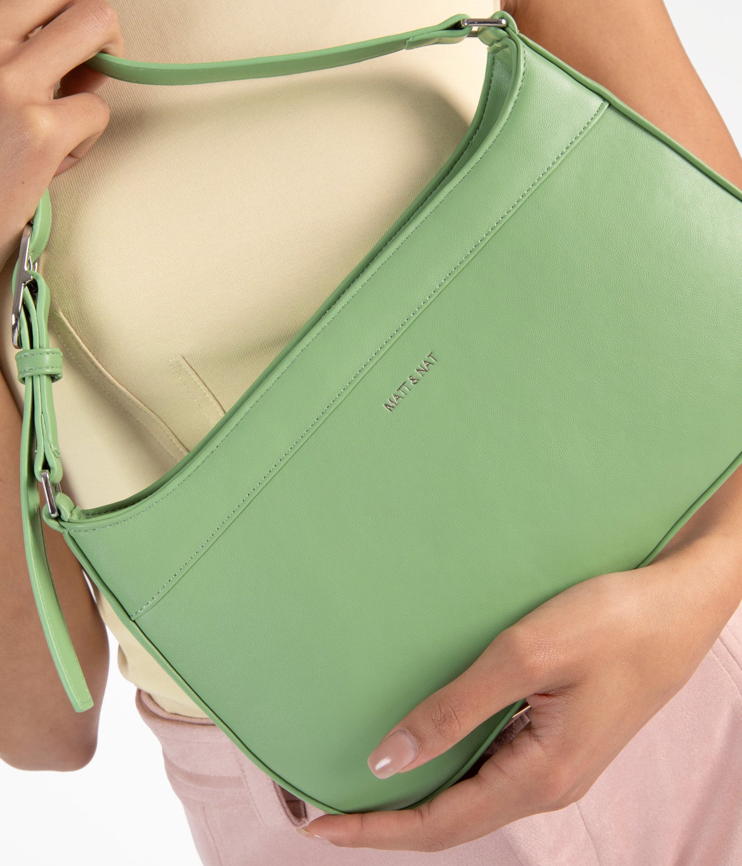 REVE Vegan Shoulder Bag - Forum | Color: Green - variant::chameleon