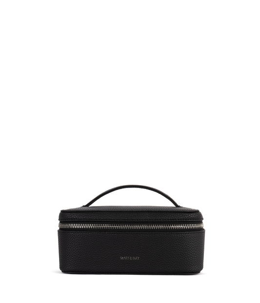 JULE Vegan Vanity Case - Grain | Color: Black - variant::black