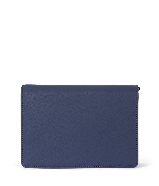 FRANCA Vegan Crossbody Bag - Grain | Color: Blue - variant::blueberry