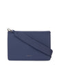 FRANCA Vegan Crossbody Bag - Grain | Color: Blue - variant::blueberry