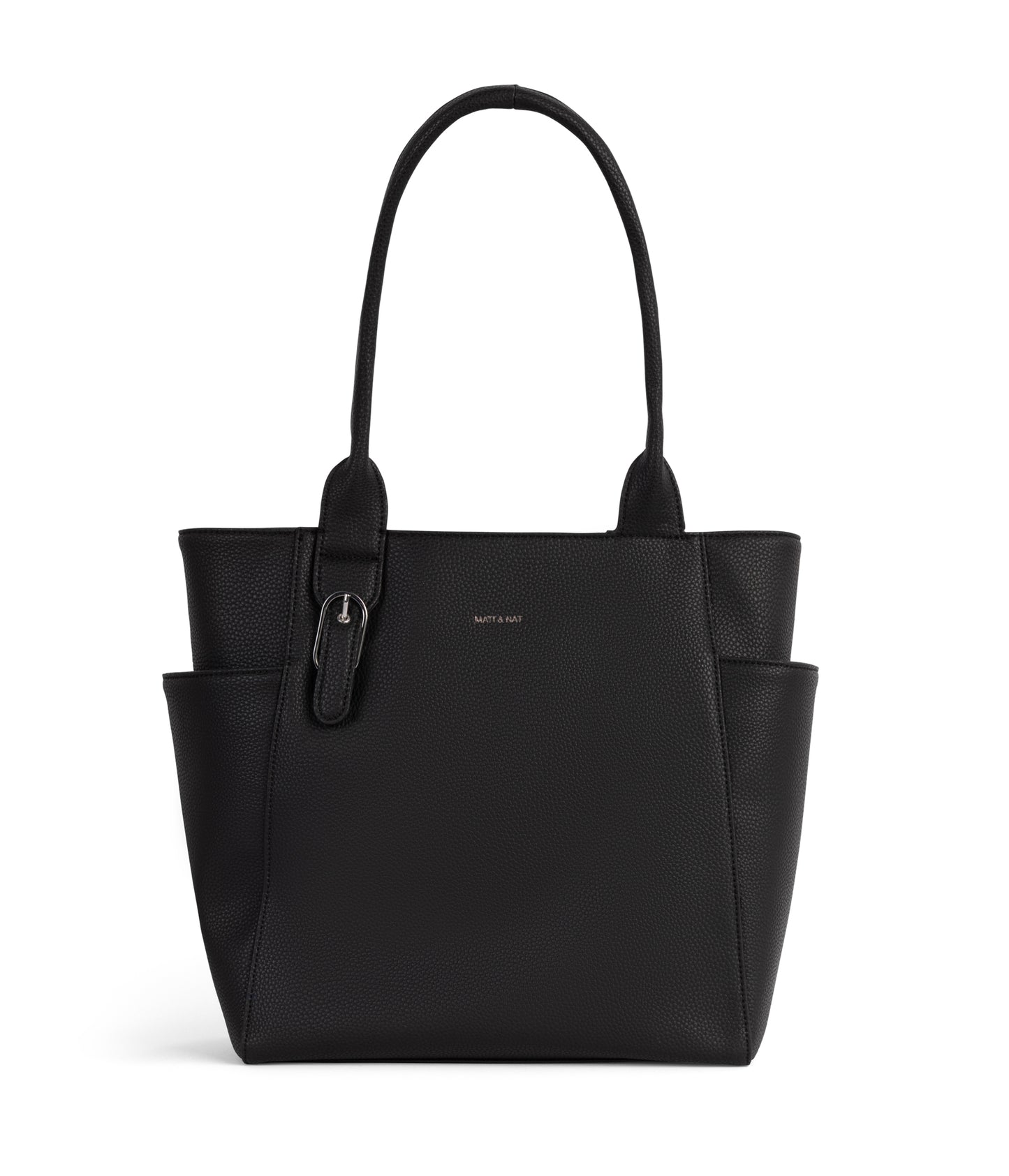 IONA Vegan Tote Bag - Grain | Color: Black - variant::black