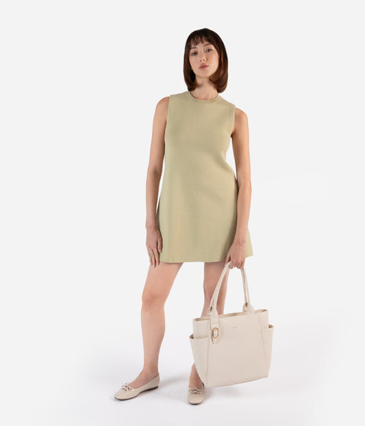 IONA Vegan Tote Bag - Grain | Color: Green - variant::peppermint