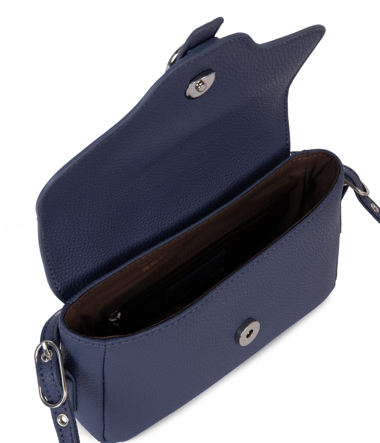 ISABELLE SM Vegan Crossbody Bag – Grain | Color: Blue - variant::blueberry