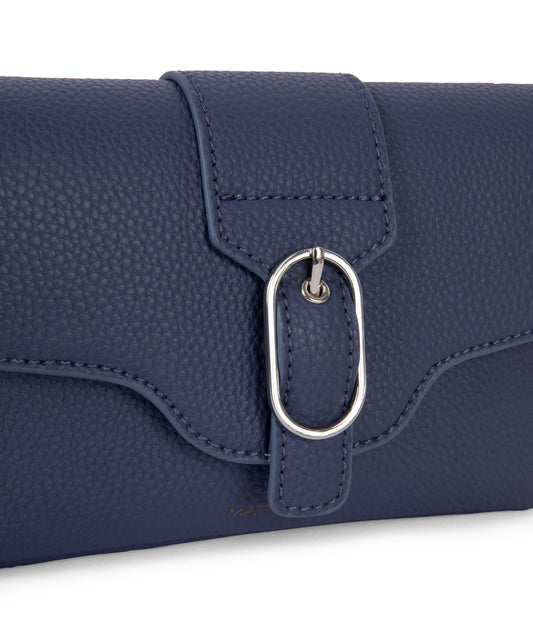 ISABELLE SM Vegan Crossbody Bag – Grain | Color: Blue - variant::blueberry