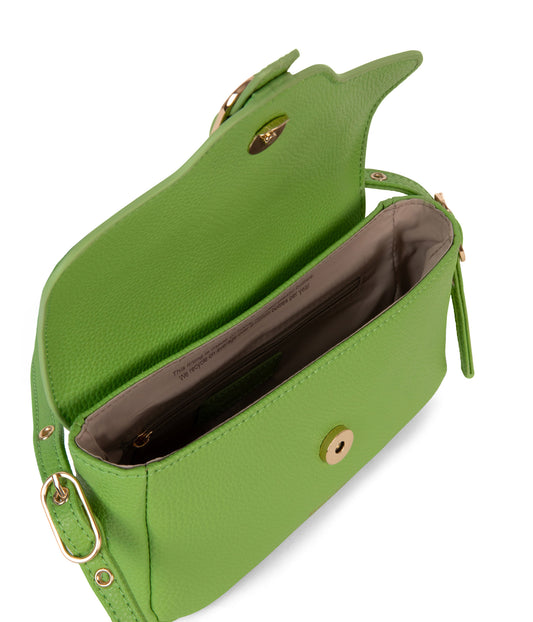 ISABELLE SM Vegan Crossbody Bag – Grain | Color: Green - variant::peppermint