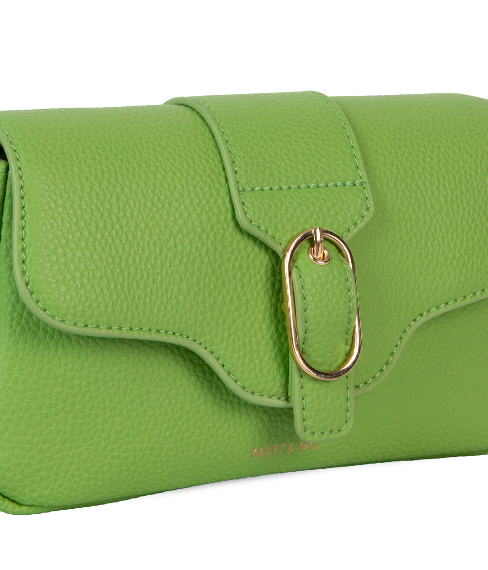 ISABELLE SM Vegan Crossbody Bag – Grain | Color: Green - variant::peppermint