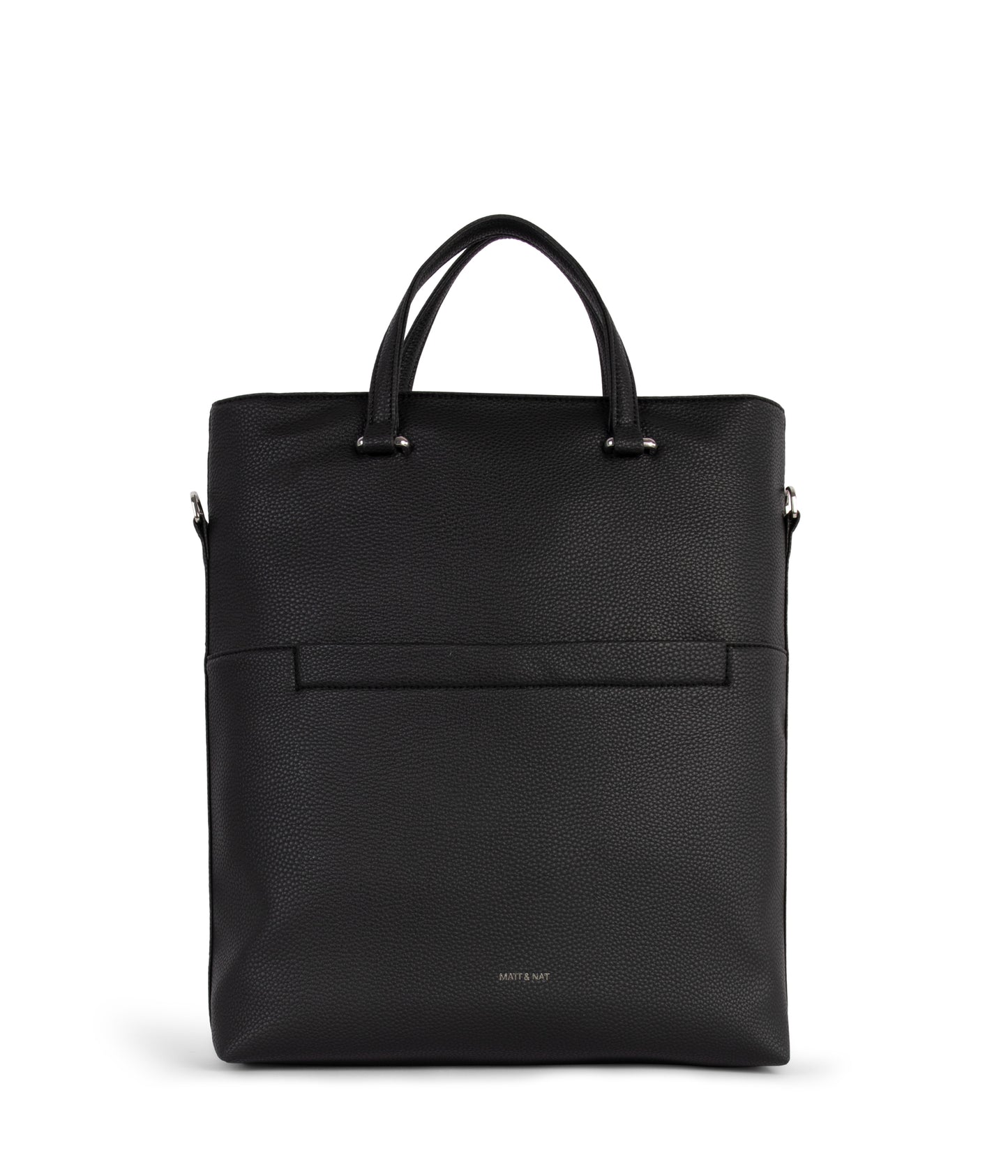 LENNIE Vegan Tote Bag - Grain | Color: Black - variant::black