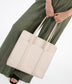 LUSIK Vegan Tote Bag – Grain | Color: Beige - variant::oat