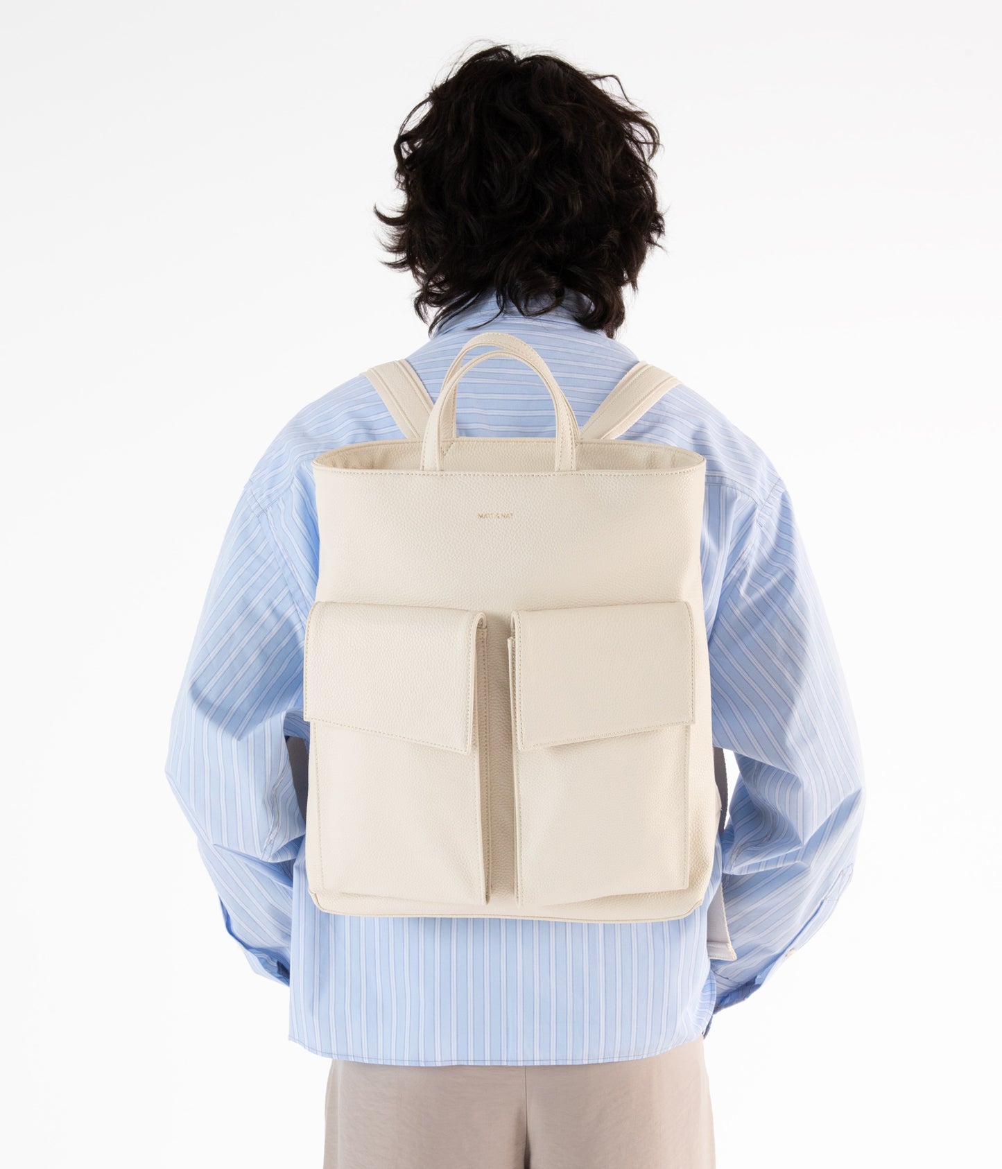 MYRON Vegan Backpack - Grain | Color: Beige - variant::oat