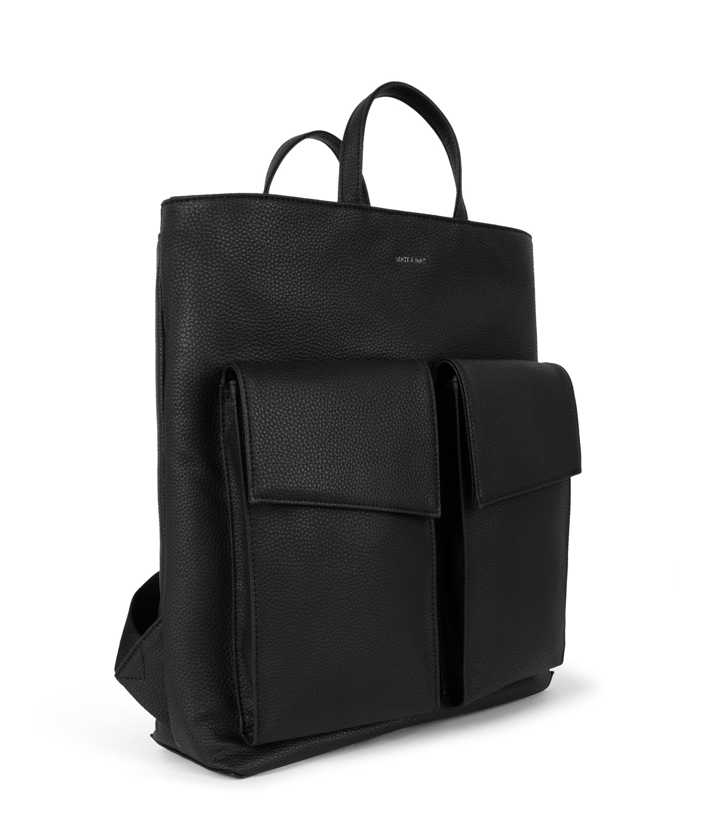 MYRON Vegan Backpack - Grain | Color: Black - variant::black