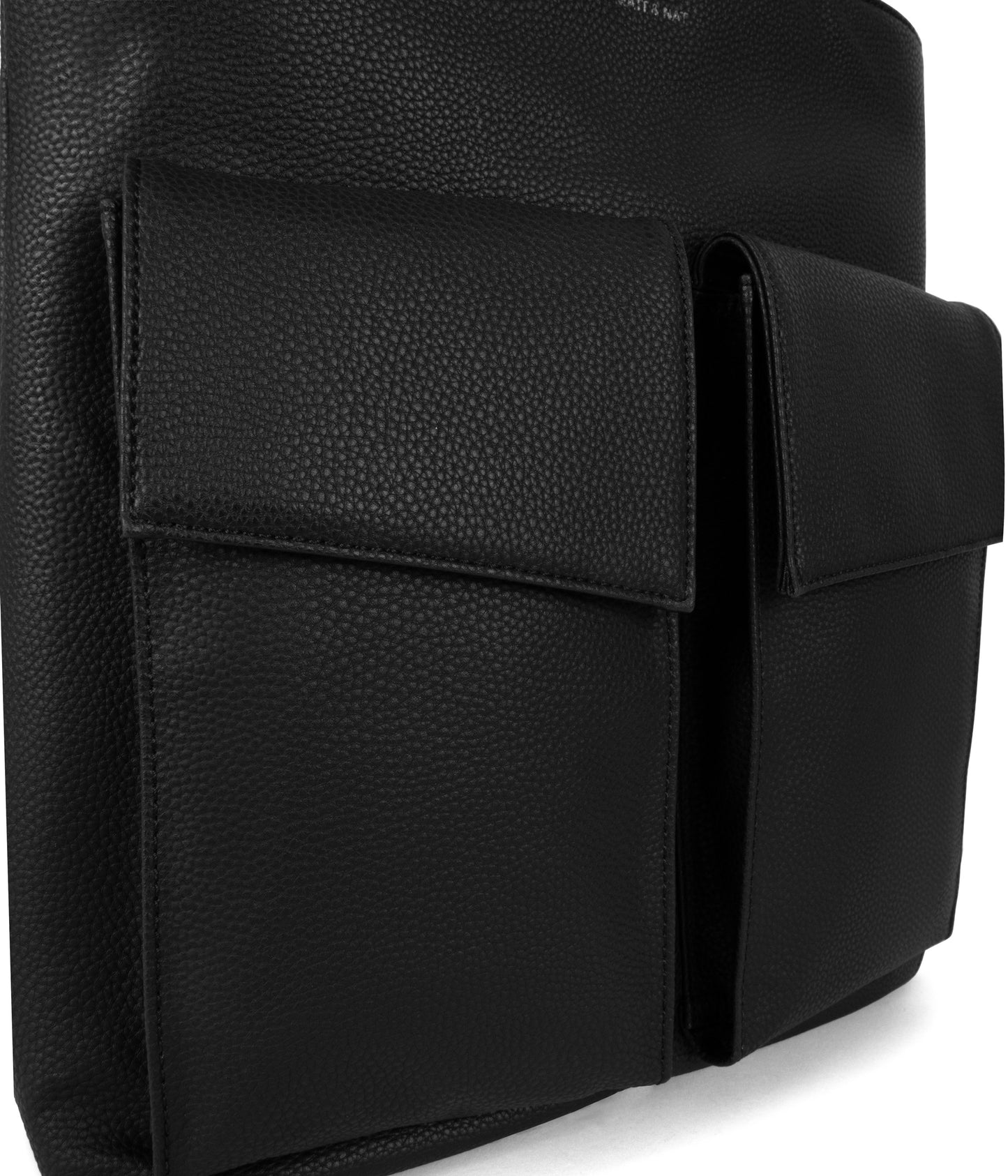 MYRON Vegan Backpack - Grain | Color: Black - variant::black