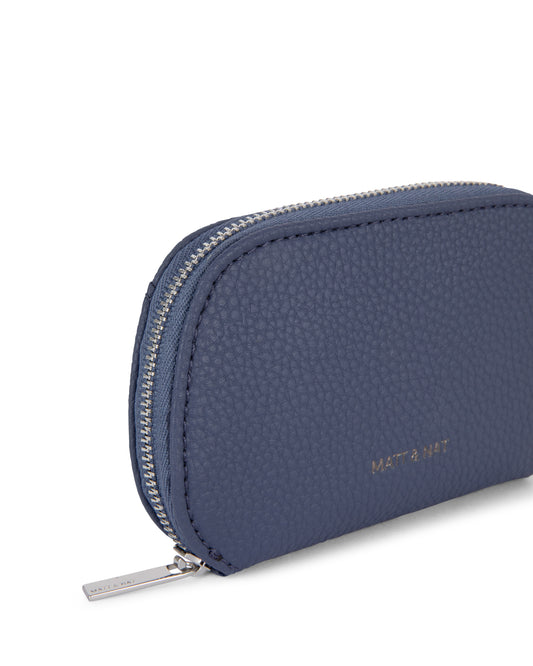 NADYA Vegan Card Holder – Grain | Color: Blue - variant::blueberry