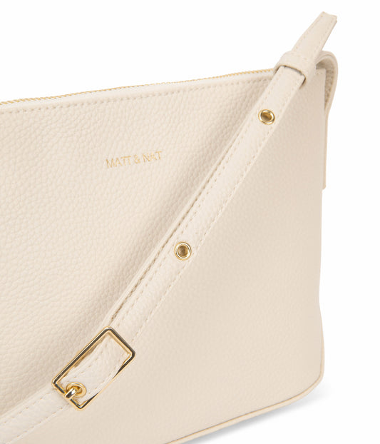 SAM Vegan Crossbody Bag - Grain | Color: Beige - variant::oat