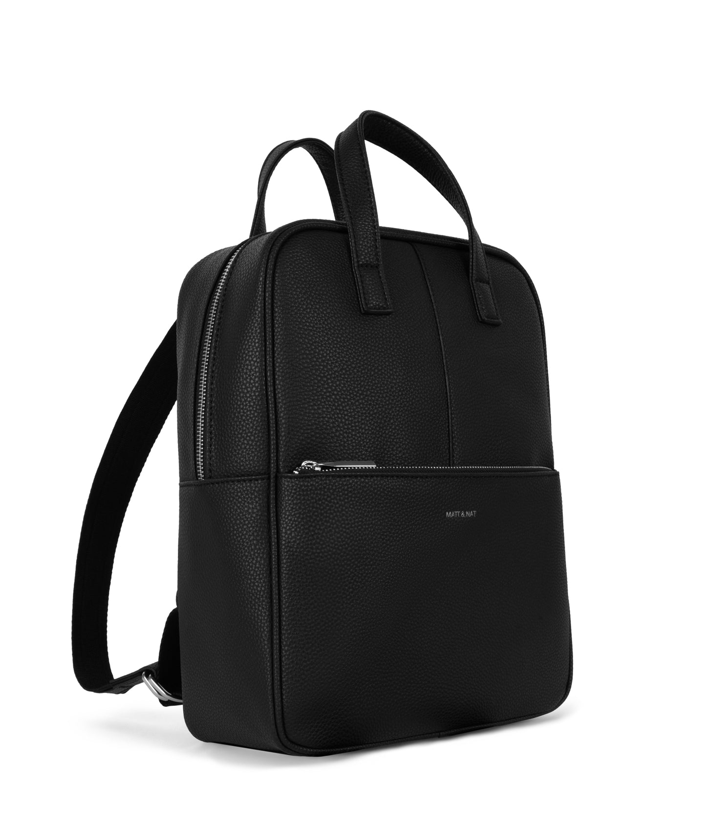 THEBE Vegan Backpack - Grain | Color: Black - variant::black