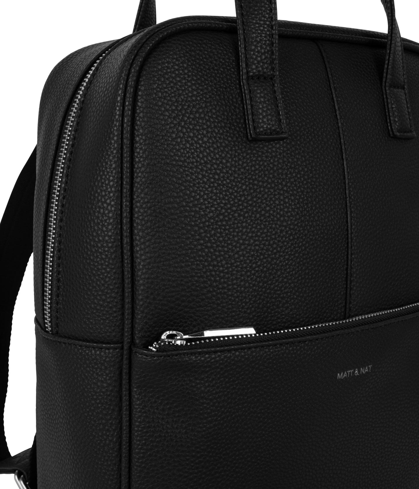 THEBE Vegan Backpack - Grain | Color: Black - variant::black