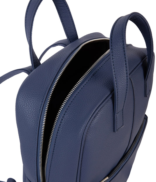 THEBE Vegan Backpack - Grain | Color: Blue - variant::blueberry