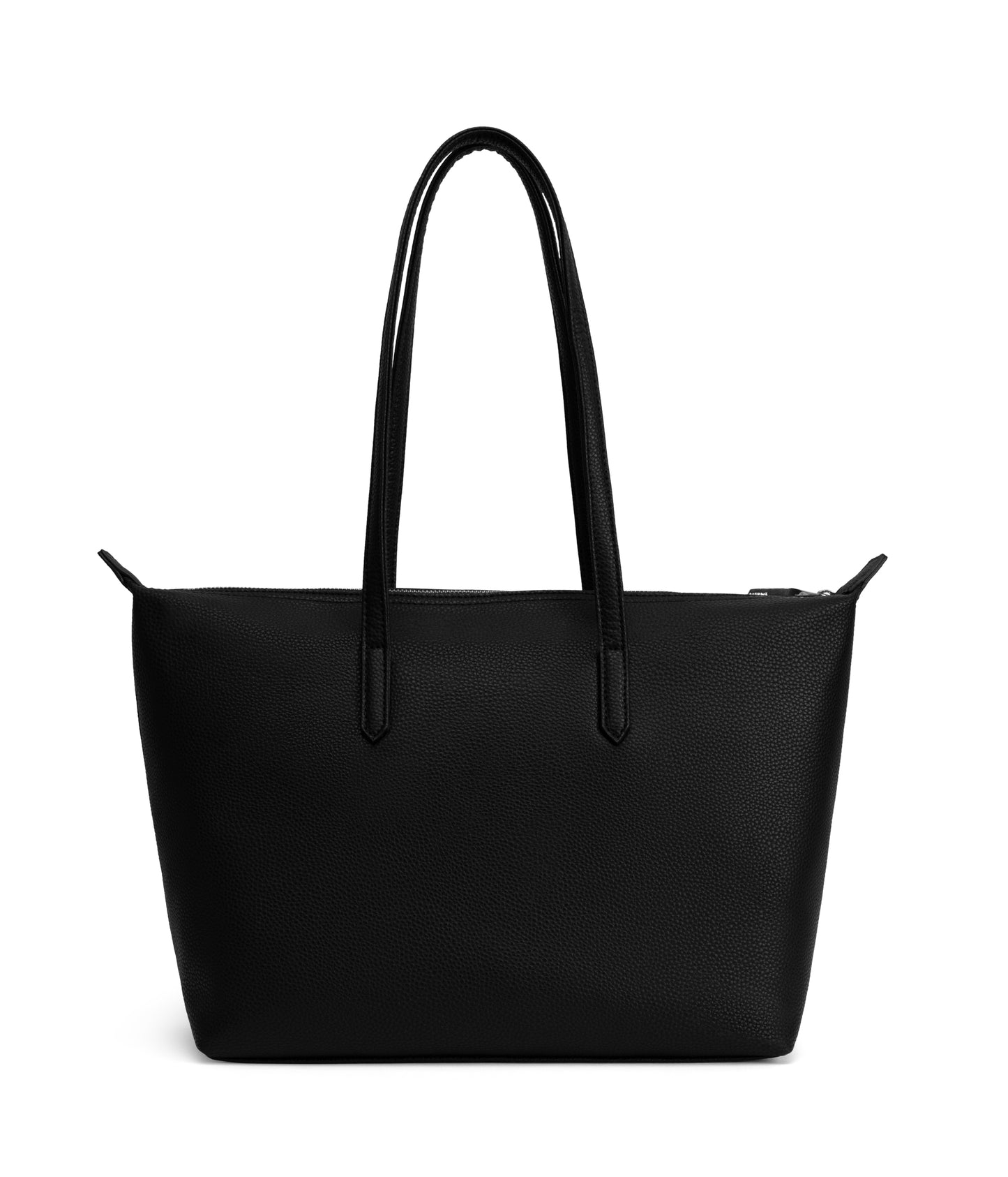 ABBI Vegan Tote Bag - Grain | Color: Black - variant::black