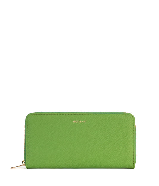 CENTRAL Vegan Wallet - Grain | Color: Green - variant::peppermint