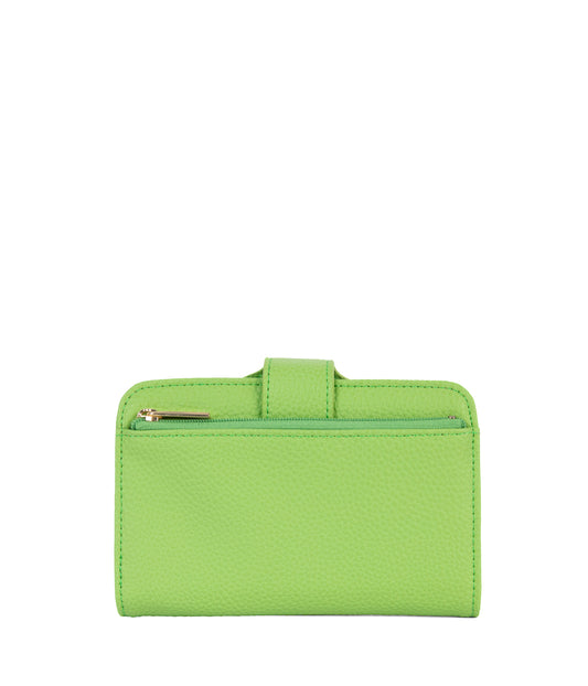 FLOATSM Small Vegan Wallet - Grain | Color: Green - variant::peppermint