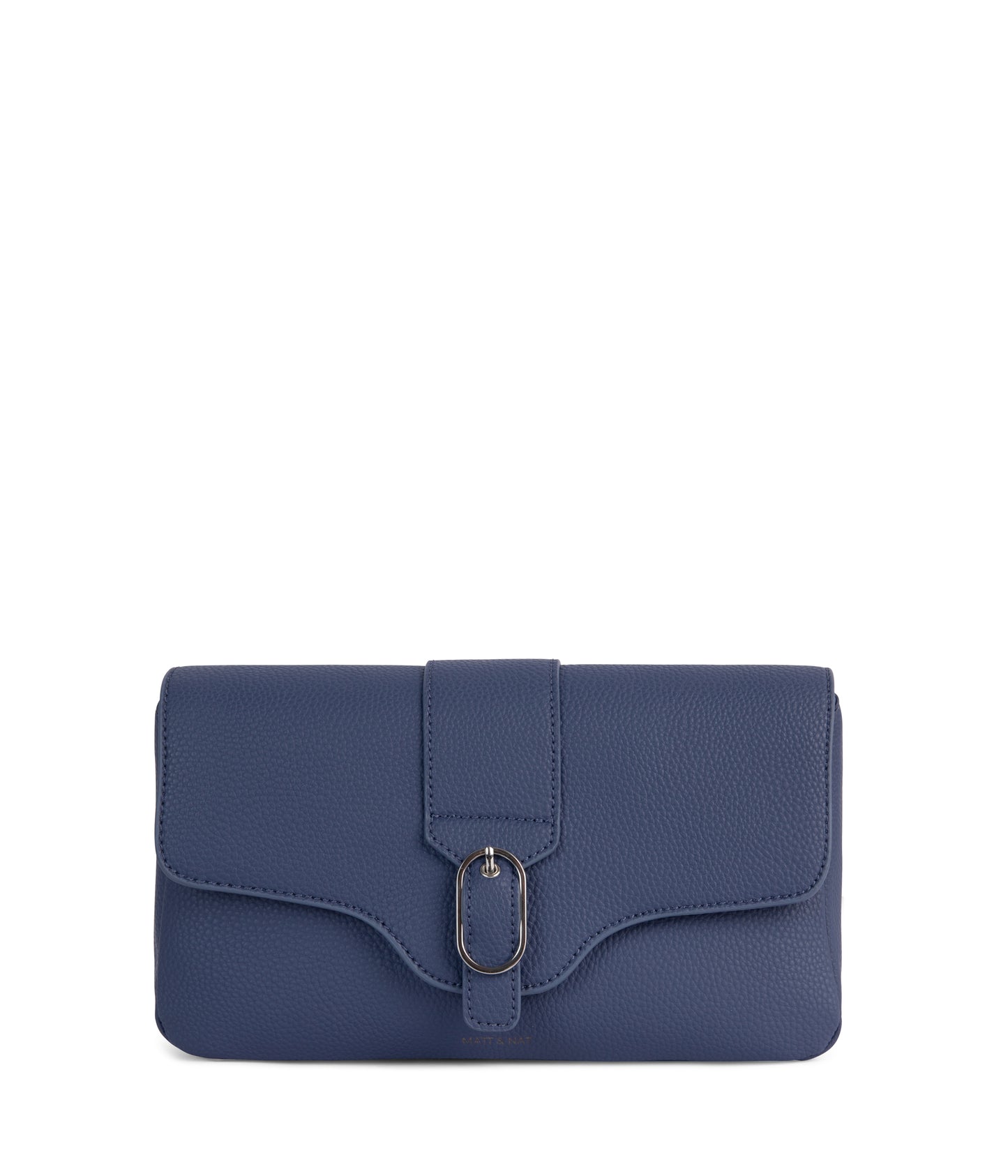 ISABELLE Vegan Shoulder Bag – Grain | Color: Blue - variant::blueberry