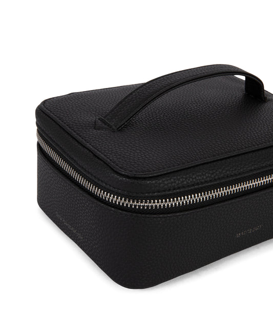 JULE Vegan Vanity Case - Grain | Color: Black - variant::black