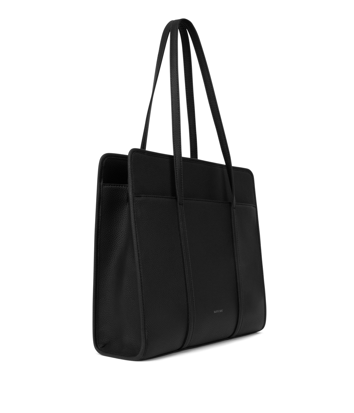 LUSIK Vegan Tote Bag – Grain | Color: Black - variant::black