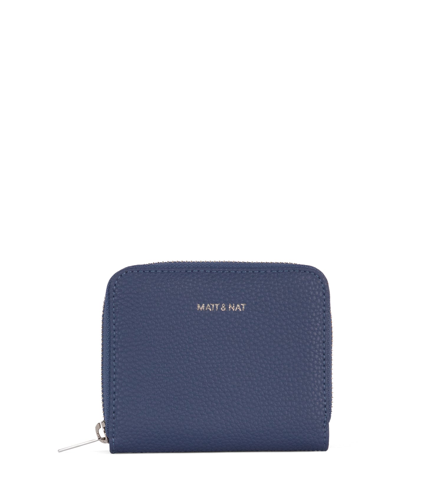 RUE Small Vegan Zip Wallet - Grain | Color: Blue - variant::blueberry