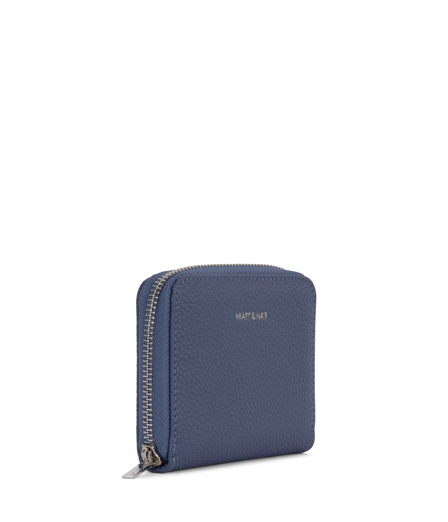 RUE Small Vegan Zip Wallet - Grain | Color: Blue - variant::blueberry