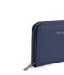 RUE Small Vegan Zip Wallet - Grain | Color: Blue - variant::blueberry