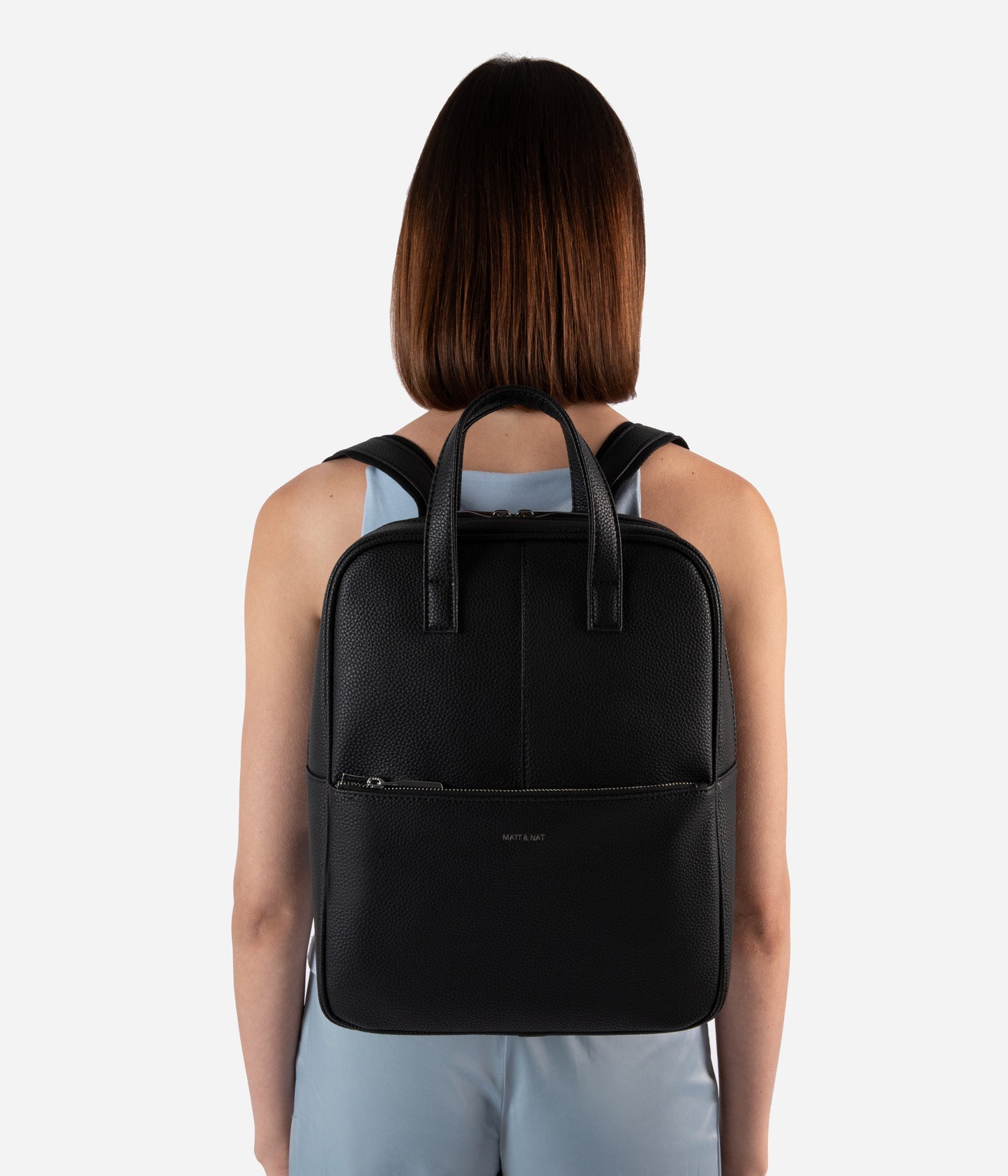 THEBE Vegan Backpack - Grain | Color: Black - variant::black