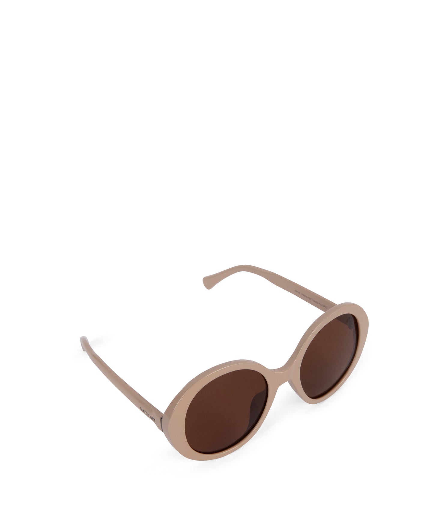 CRYO Oversized Recycled Sunglasses | Color: Beige, White - variant::nude