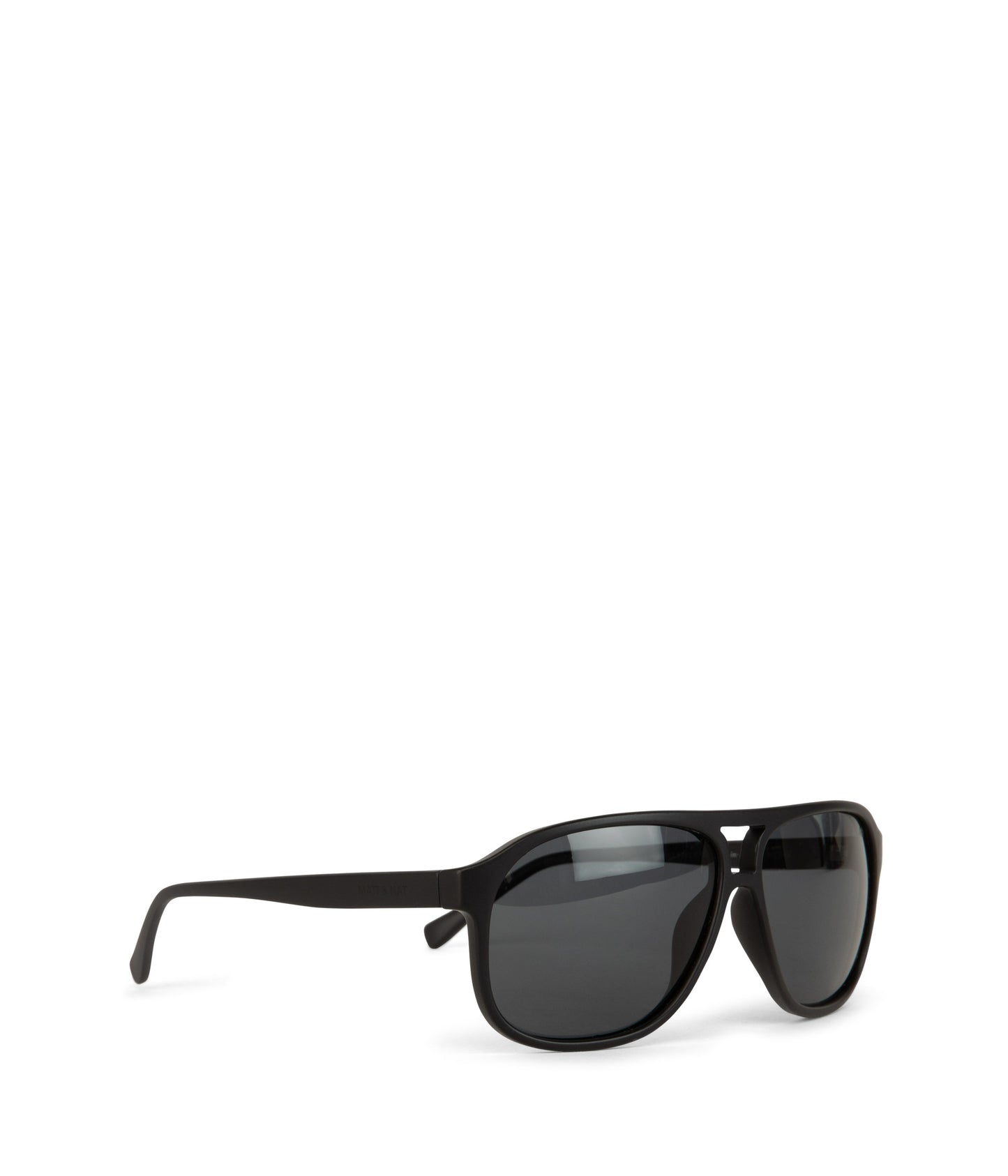 ELLIS-2 Recycled Brown Aviator Sunglasses | Color: Black - variant::smoke