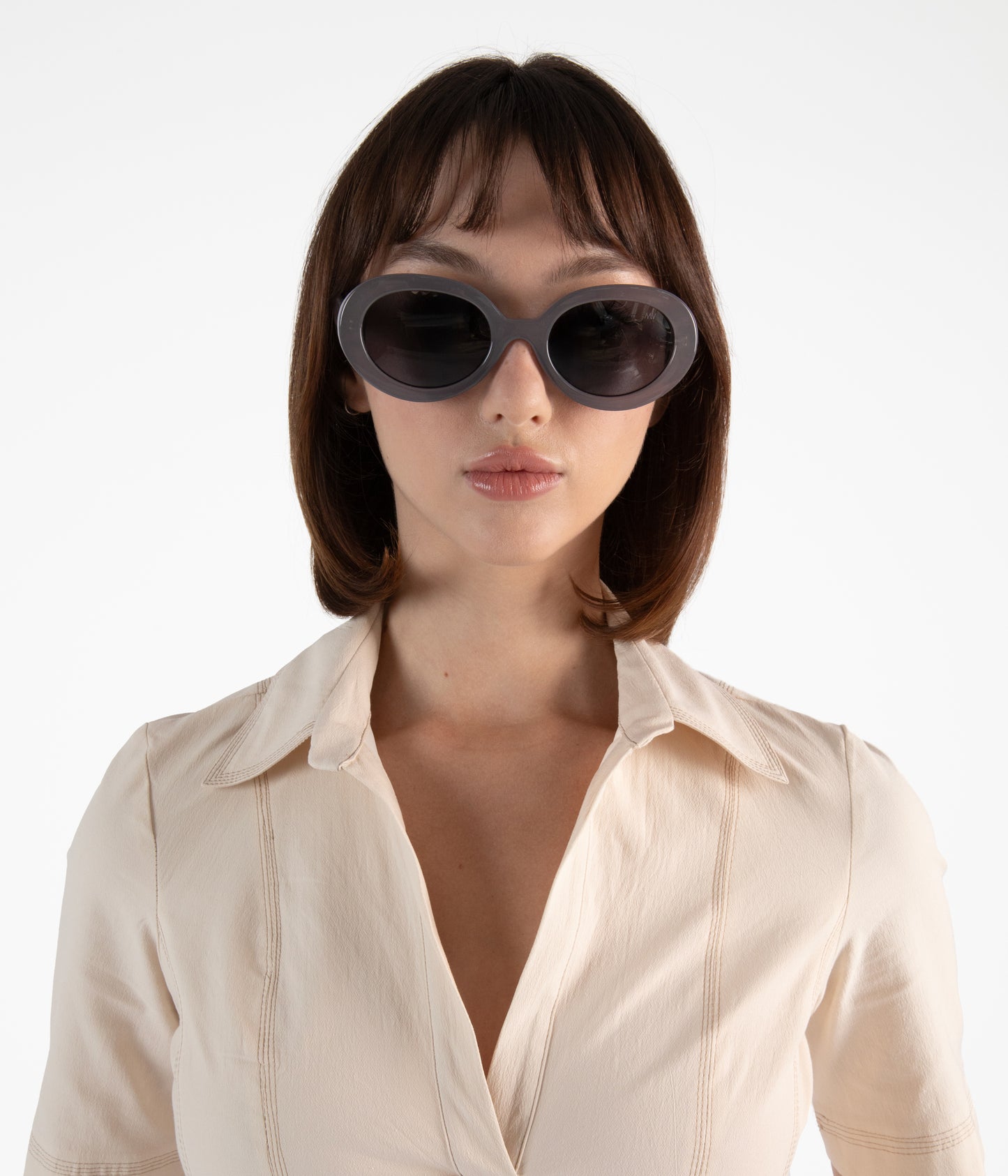 LUNA Aviator Recycled Sunglasses | Color: Blue - variant::blue