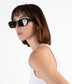 UEDA Cat-Eye Recycled Sunglasses | Color: Black - variant::black