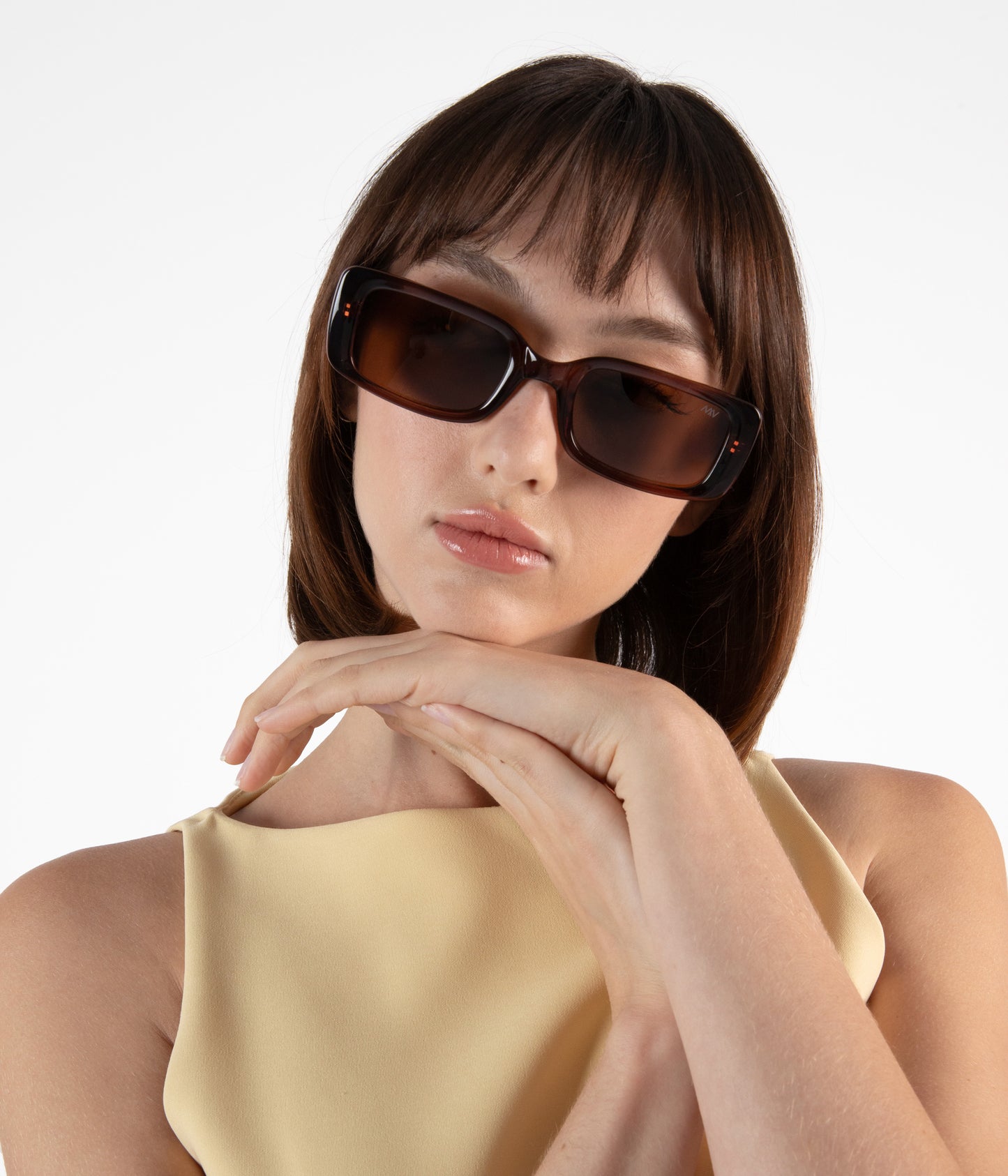 MEEKA Sunglasses | Color: Brown - variant::chocolate