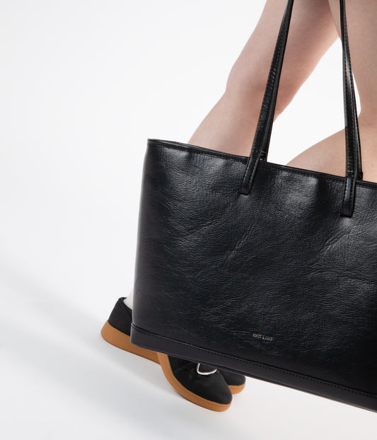 ELIZA Vegan Tote Bag - Theme | Color: Black - variant::black