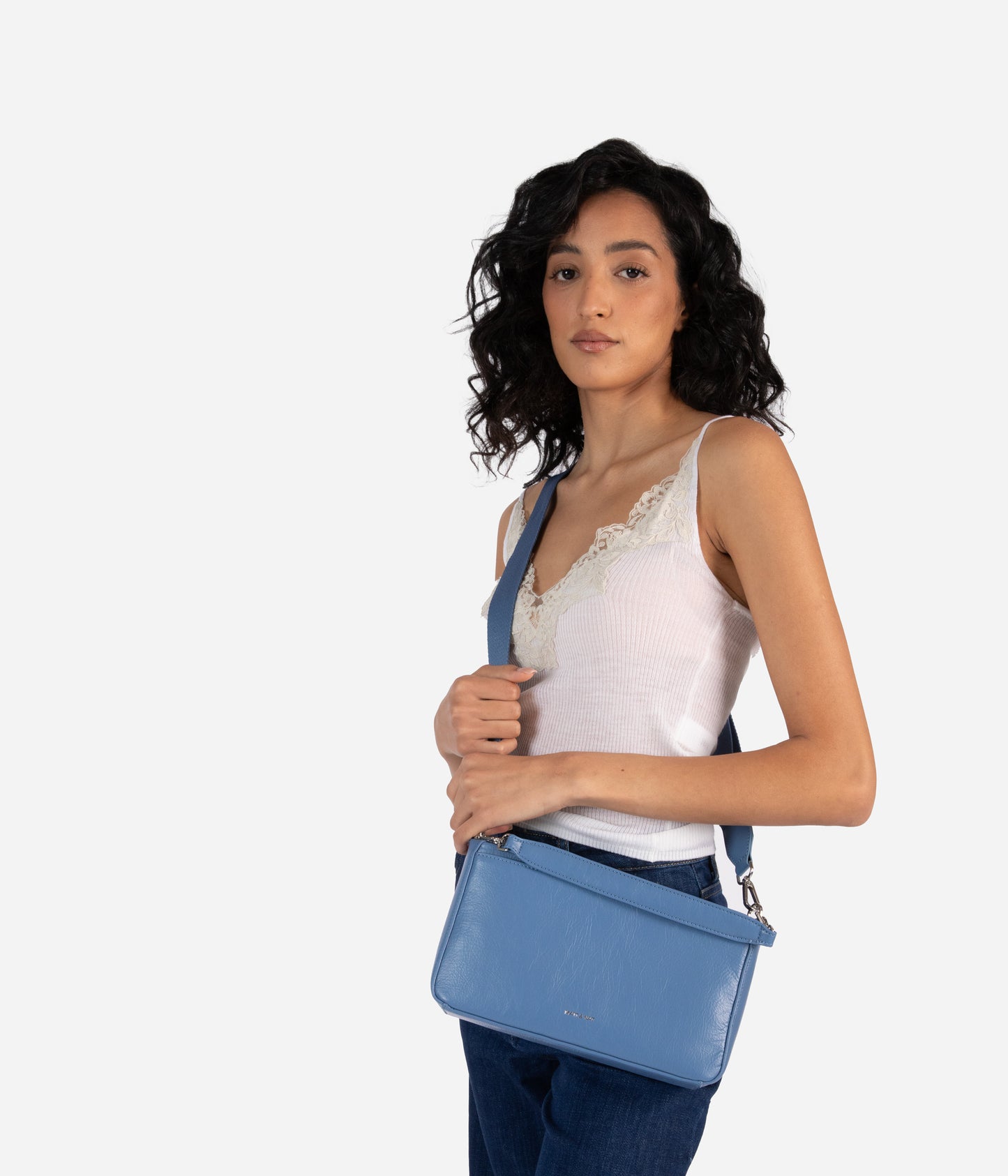 FENNE Vegan Convertible Crossbody Bag - Theme | Color: Blue - variant::indigo