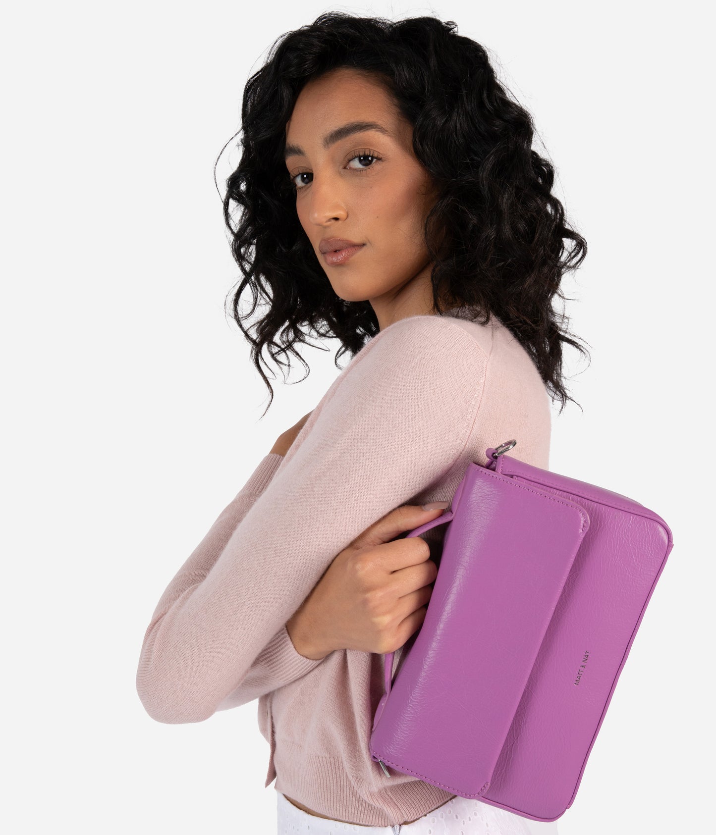 HEART Vegan Crossbody Bag - Theme | Color: Pink - variant::candy