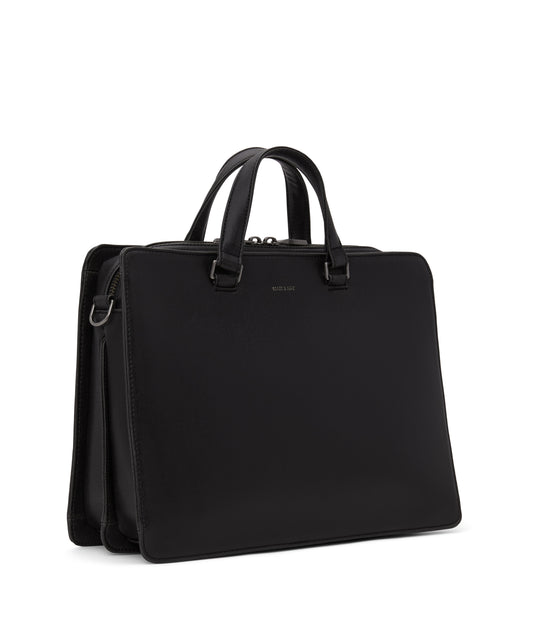 DAVID Vegan Briefcase - Vintage | Color: Black - variant::black