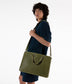 DAVID Vegan Briefcase - Vintage | Color: Green - variant::olive